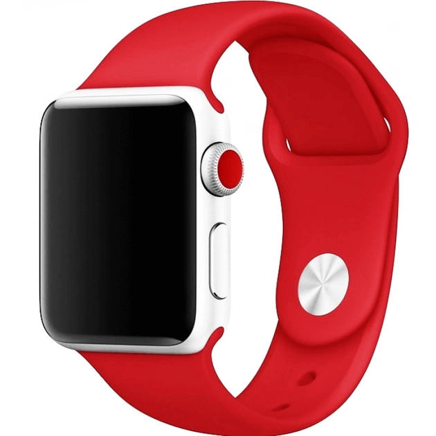 Ремешок силиконовый Sport Band для Apple Watch 42/44/45/49 мм Red (212-00657)