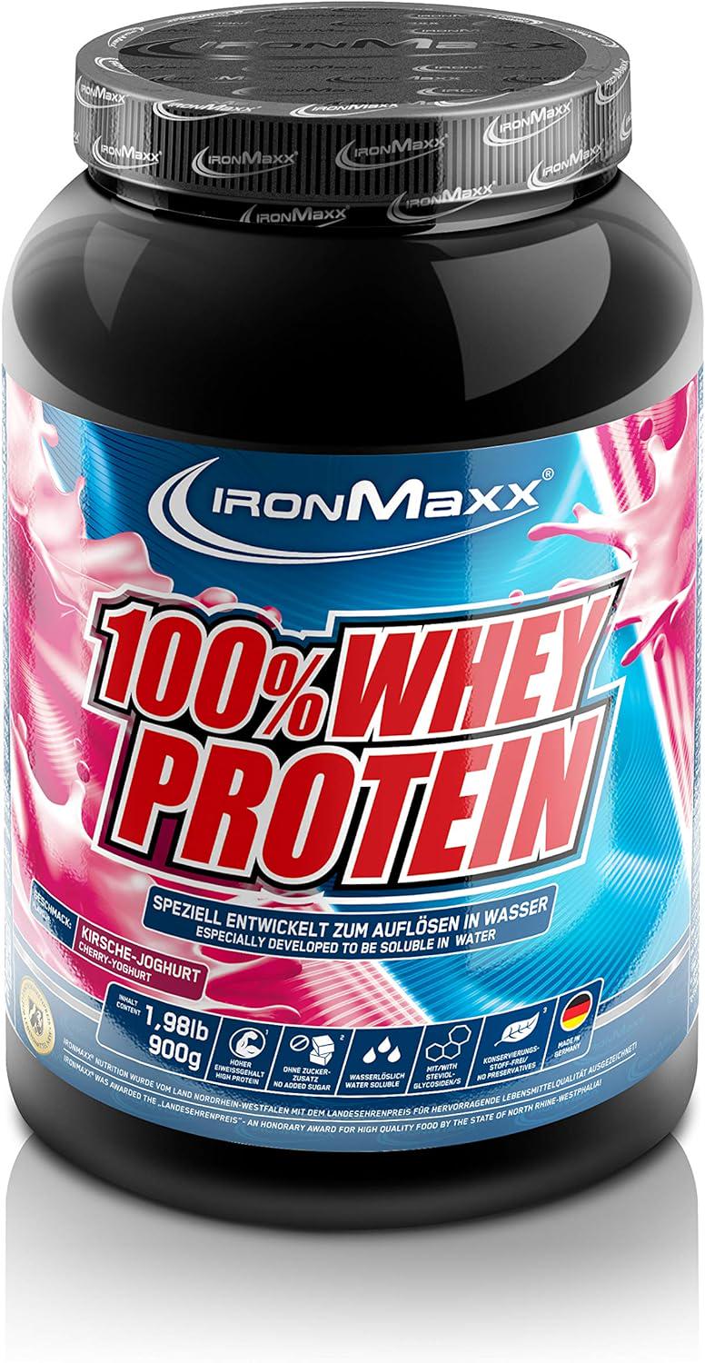 Протеин Ironmaxx 100% Whey Protein 900 g Cherry-Yoghurt