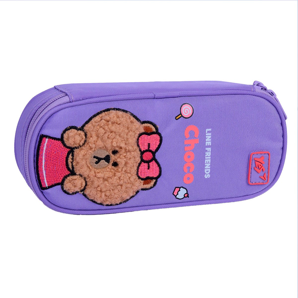 Пенал мягкий YES PH-30 Line Friends Pretty Choco 22х9х5 см Разноцветный (533703)