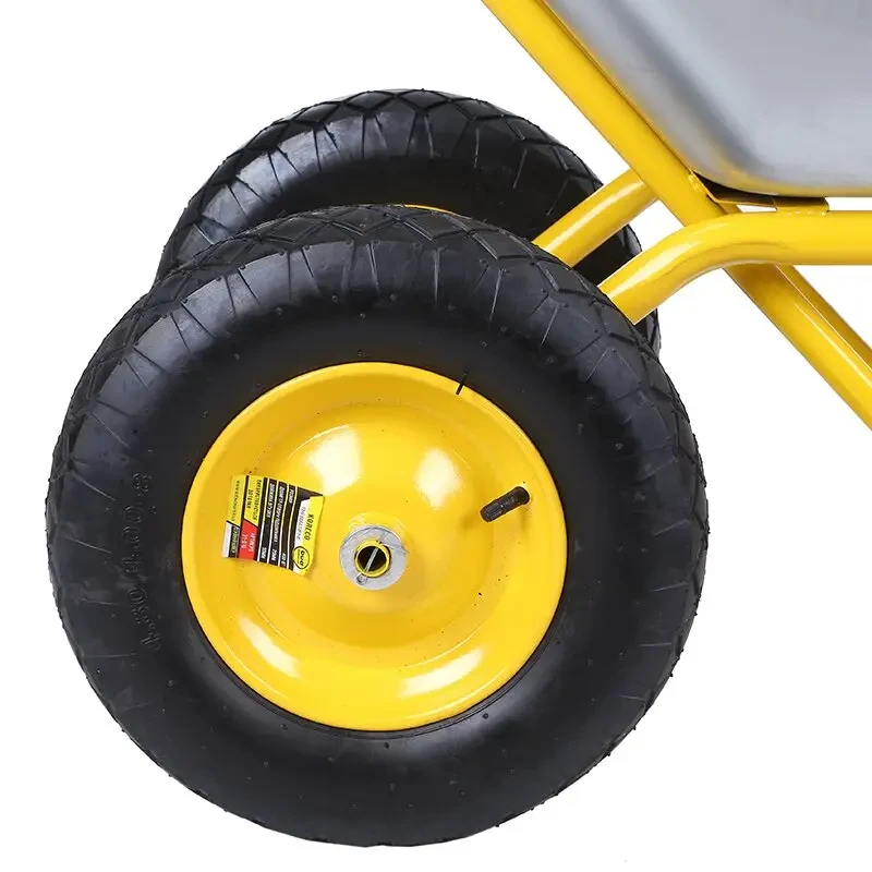 Тачка строительная BudMonster 2-колесная 85 л 180 кг (01-010/1) - фото 5