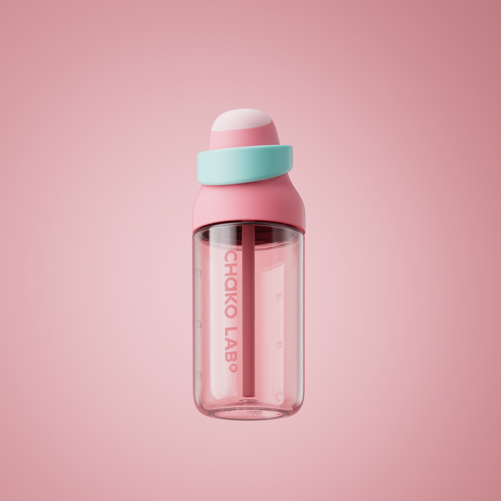 Бутылка для воды Chako Lab KaDa Bottle Raspberry 550 мл Розовый (68032235733213)