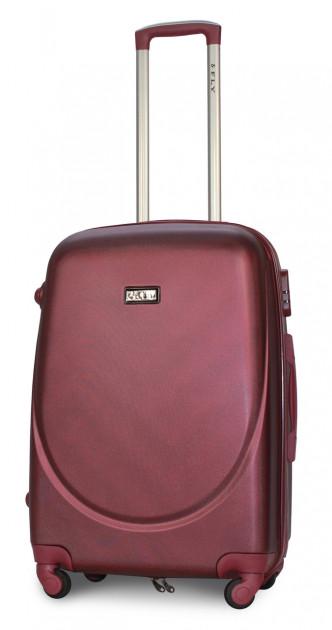Чемодан пластиковый Fly 310 M средний на 4 колесах Бордовый (CEKRBFL310MS4BOR) - фото 3