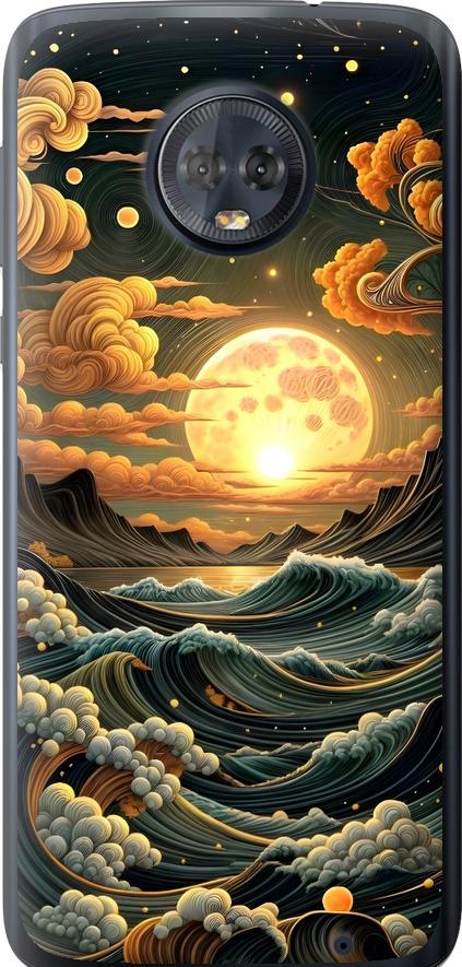 Чехол на Motorola Moto G6 Plus Арт волны (6332u-976-42517)