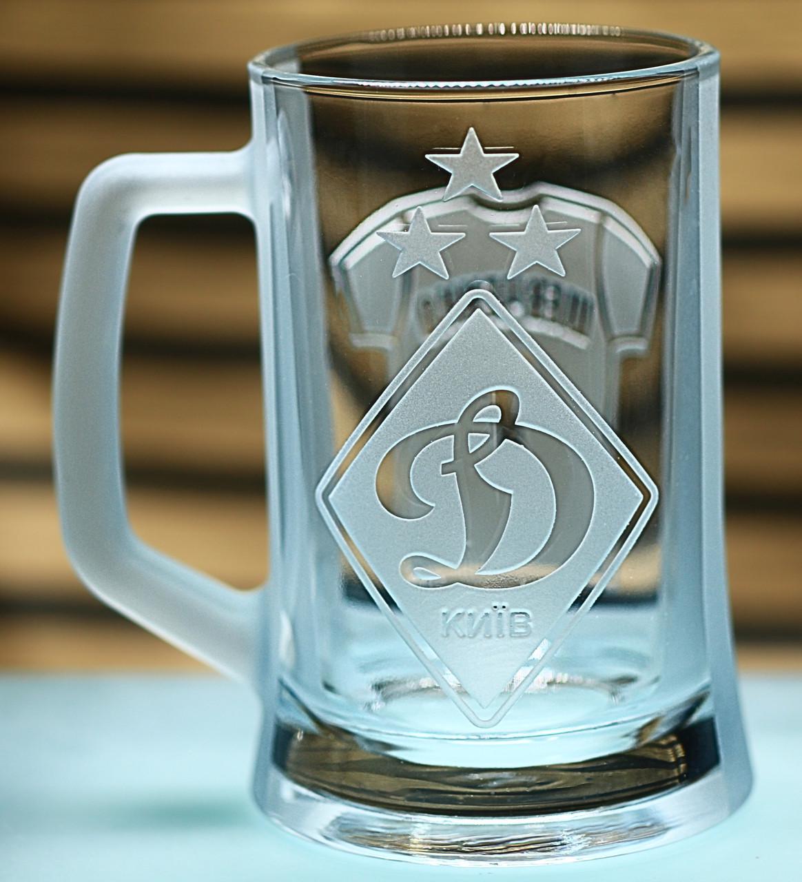 Подарочный пивной бокал с гравировкой ФK Динамо Киев Шевченко 670 мл (2751791182)