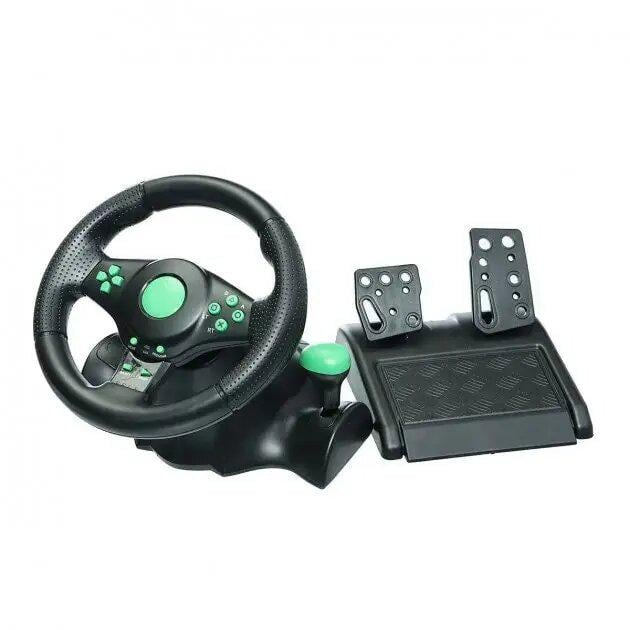 Ігрове кермо Vibrating Wheel PS3 PC USB з педалями