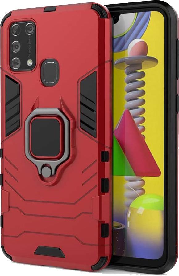 Протиударний чохол Samsung Galaxy M31 M315 (підставка кільце) Red (16793-2D)