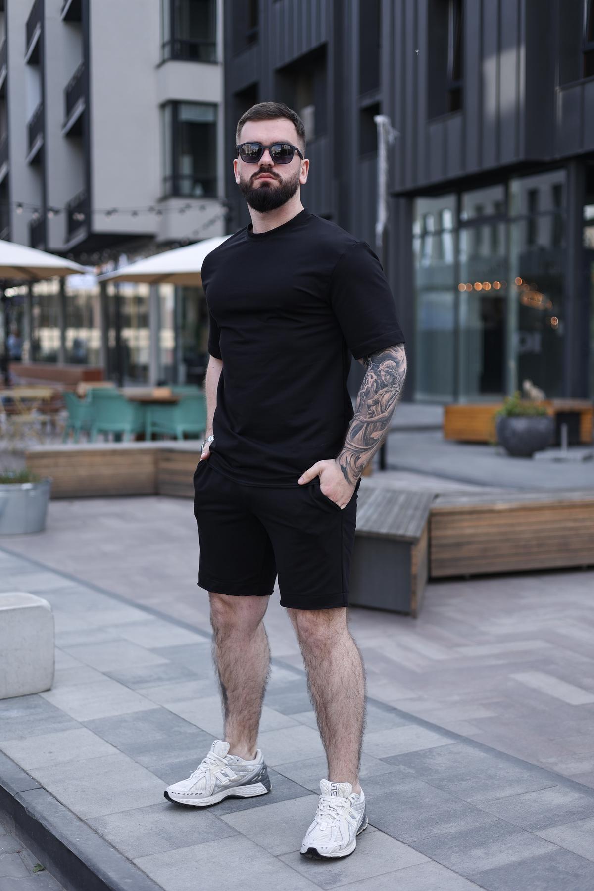 Комплект мужской летний BREEZE оверсайз L Черный (1576420348/4/3)