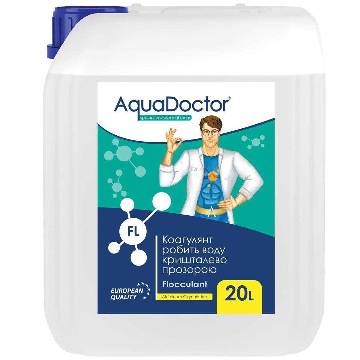 Хімія для басейнів AquaDoctor FL Коагулянт рідкий 20 л (38850)