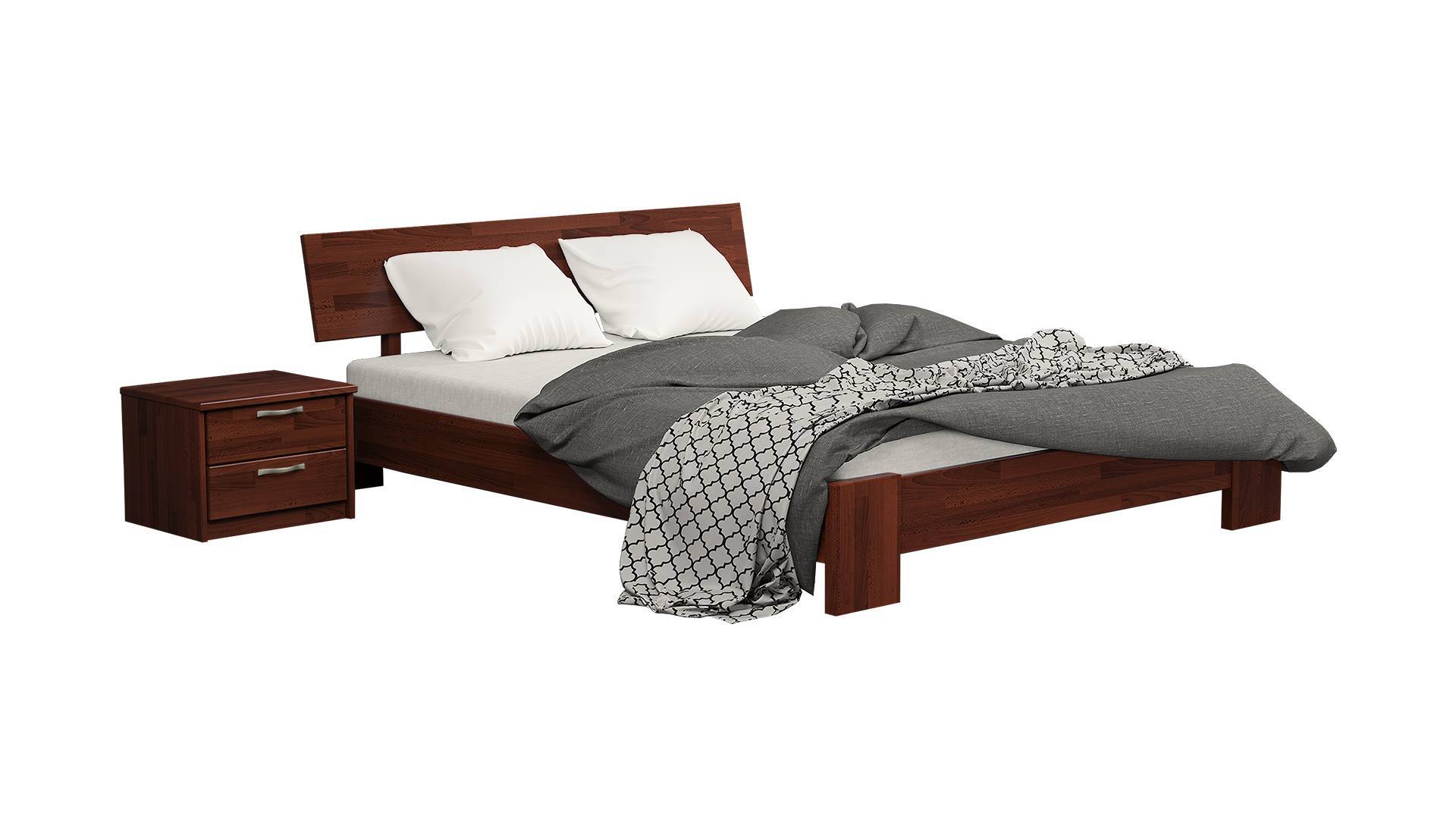 Кровать деревянная Estella Титан Щит 2Л4 140х200 см Каштан (8400668027) Кровать деревянная Estella Титан Щит 2Л4 140х200 см Каштан (8400668027)