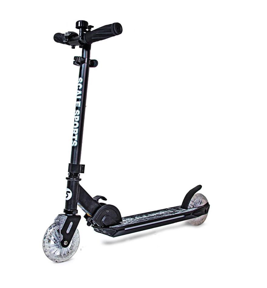 Самокат двухколесный Scale Sports SS-22 Aero с подсветкой Black (SS-22 AERO)