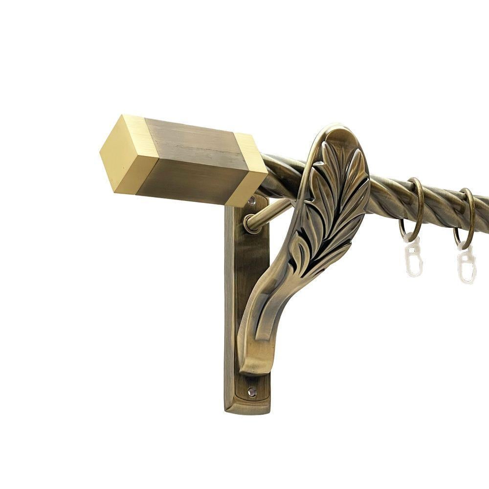 Карниз Orvit Квадро однорядний скручений 25 мм 240 см Антик (00-00018414)