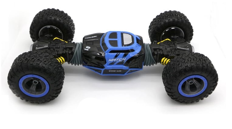 Іграшка на радіокеруванні SUNROZ Double Sided Stunt Car дитячий трюковий позашляховик Синій (SUN1396)