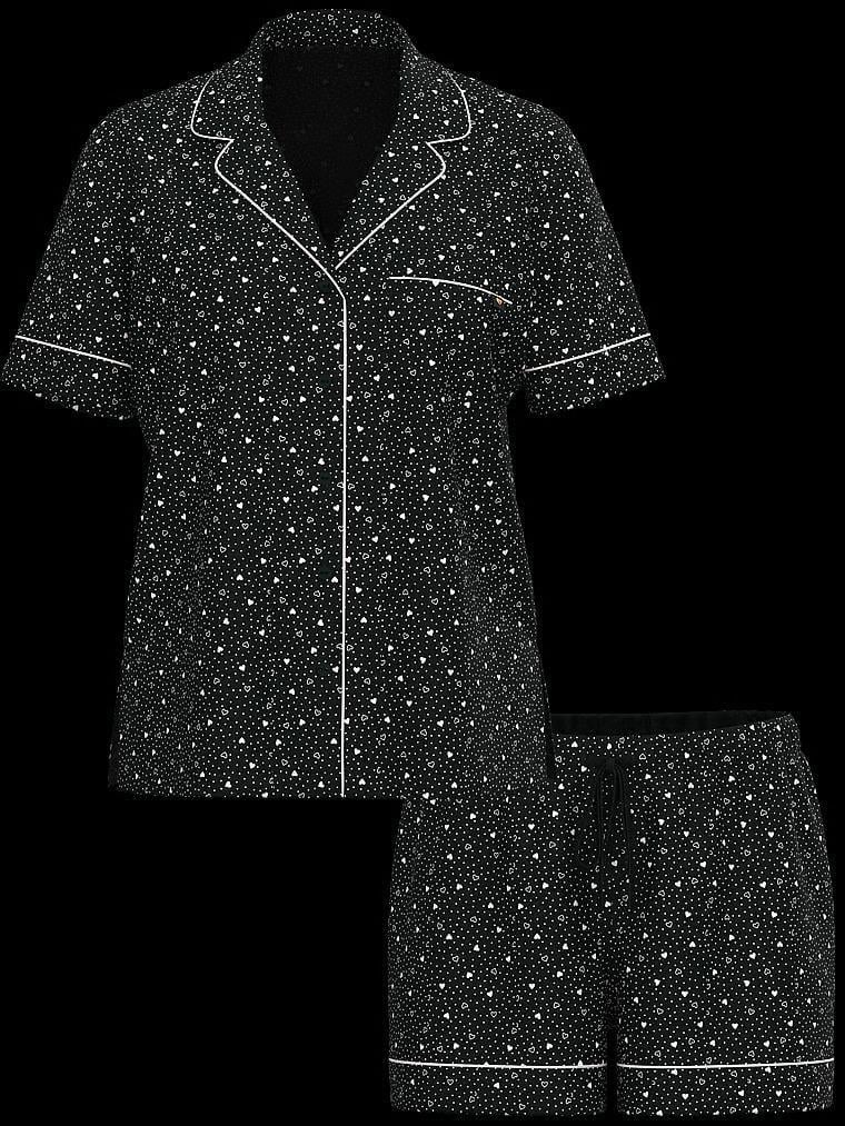 Піжама модал сорочка/шорти Victoria's Secret Modal Soft Short Pajama Set М Чорний (26990202) - фото 4 Піжама модал сорочка/шорти Victoria's Secret Modal Soft Short Pajama Set М Чорний (26990202) - фото 4