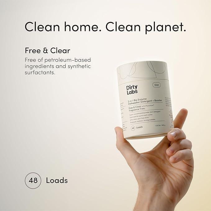 Миючий засіб та підсилювач для посудомийної машини Dirty Labs 480 гр для швидкого прання - фото 6
