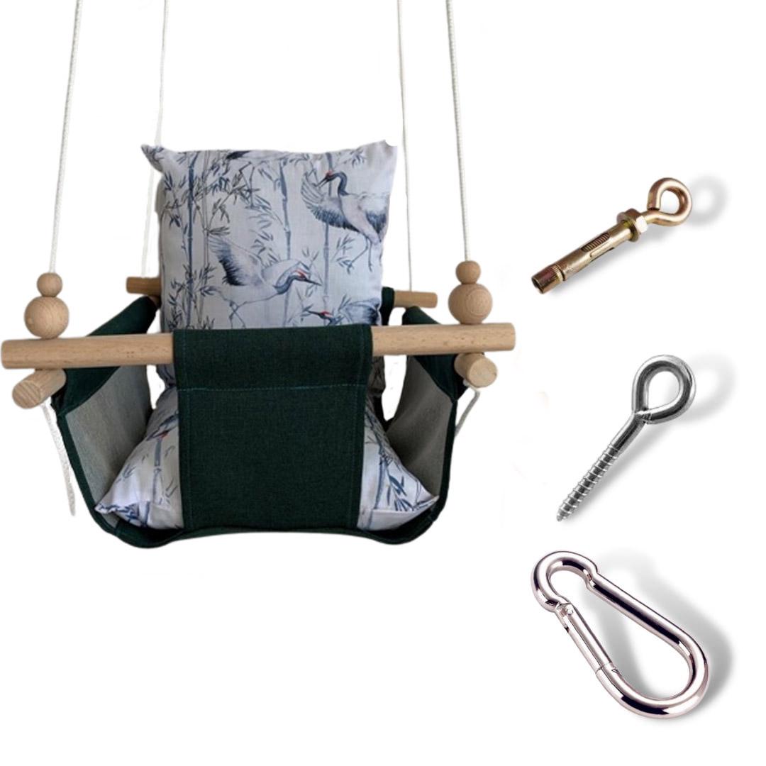 Дитяча гойдалка Infancy Клітка велика Темно-зелений (9677574)