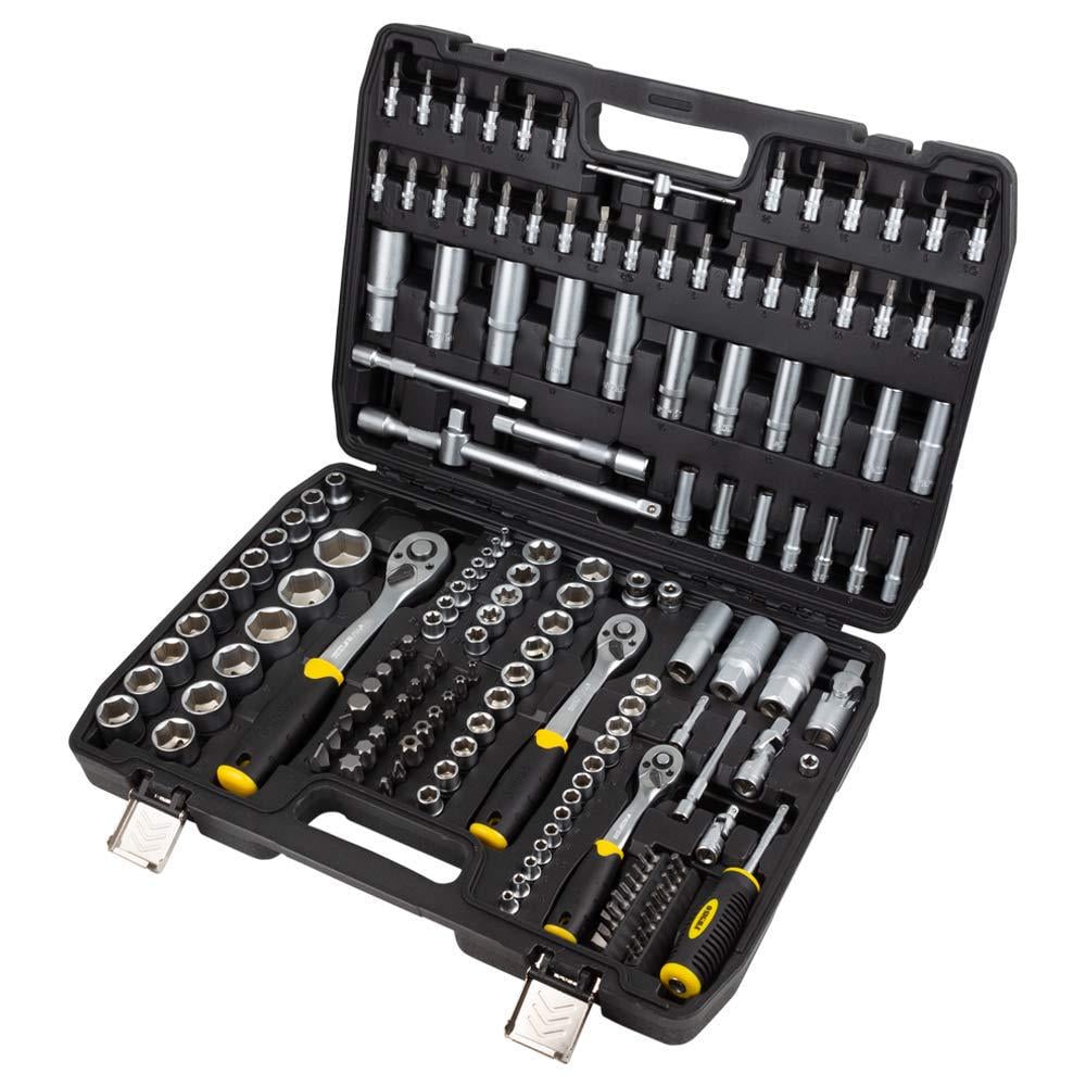 Набор торцевых насадок и биты Sigma CrV 1/4" & 3/8" & 1/2" 171 шт. (6003811)