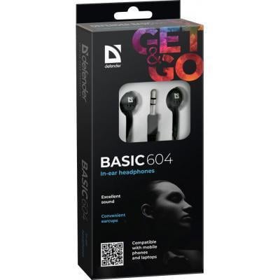 Наушники Defender Basic 604 Black (36262700) - фото 3