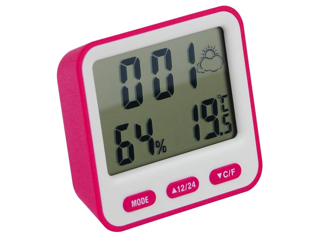Термометр с гигрометром BK-854 Розовый