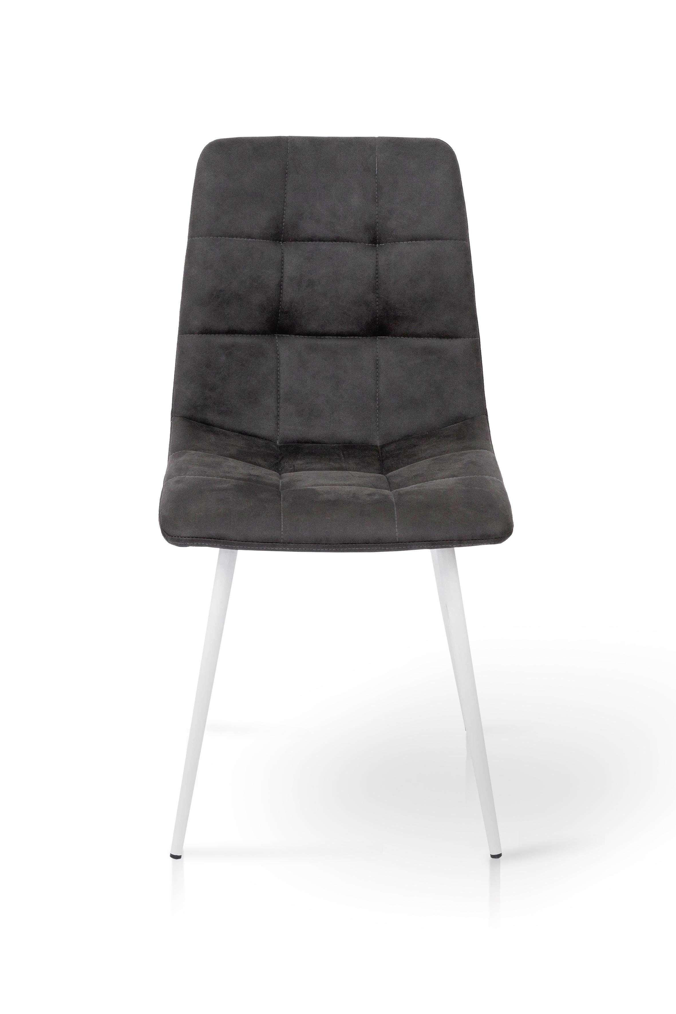 Стул для кухни и гостиной ГРЕЙС Чили круглый 440х890х460 мм Белый/Винтаж-серый (GAА0052365) - фото 1 Стул для кухни и гостиной ГРЕЙС Чили круглый 440х890х460 мм Белый/Винтаж-серый (GAА0052365) - фото 1