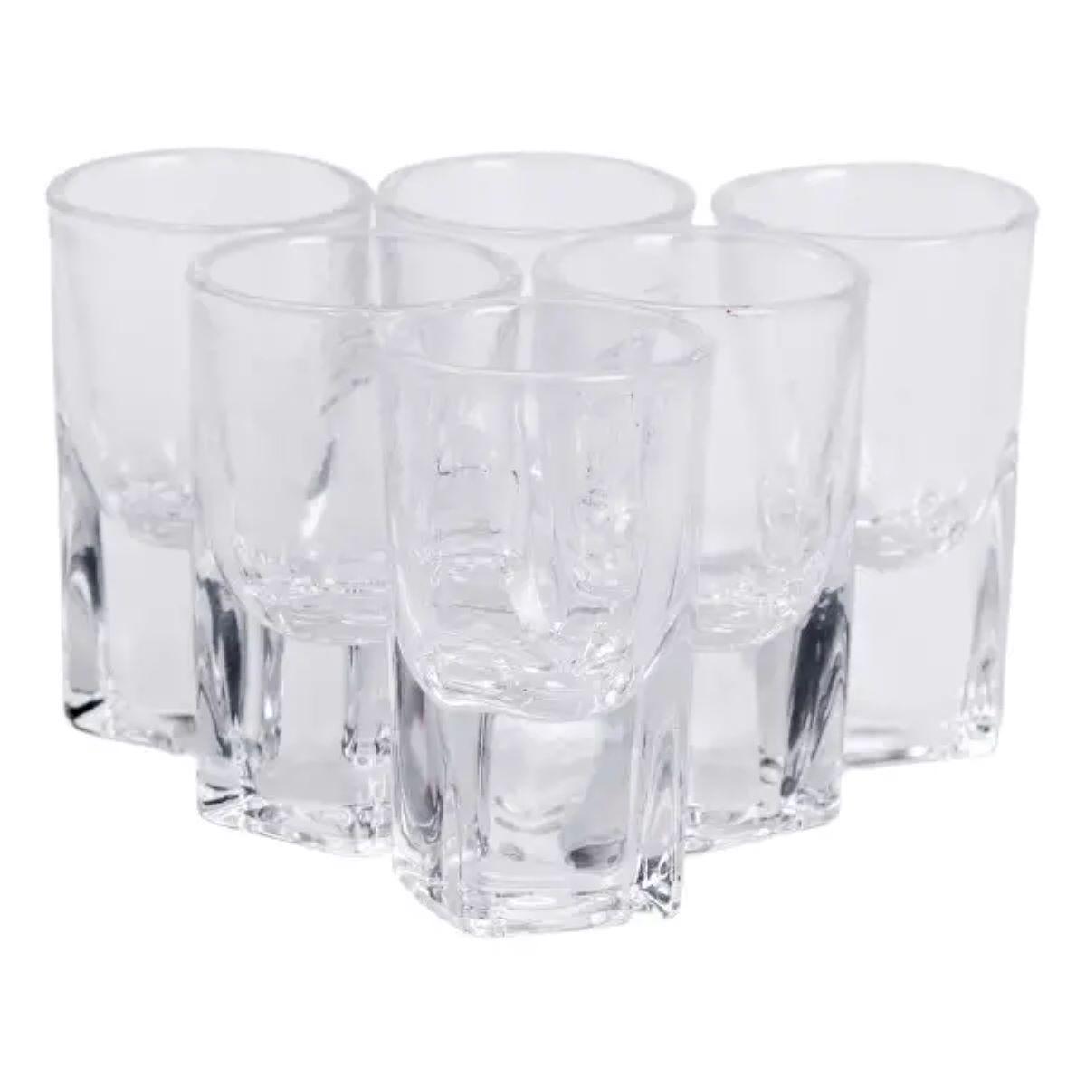 Набір стопок зі скла 6 шт. по 30 мл (HP-19-137) - фото 4 Набір стопок зі скла 6 шт. по 30 мл (HP-19-137) - фото 4