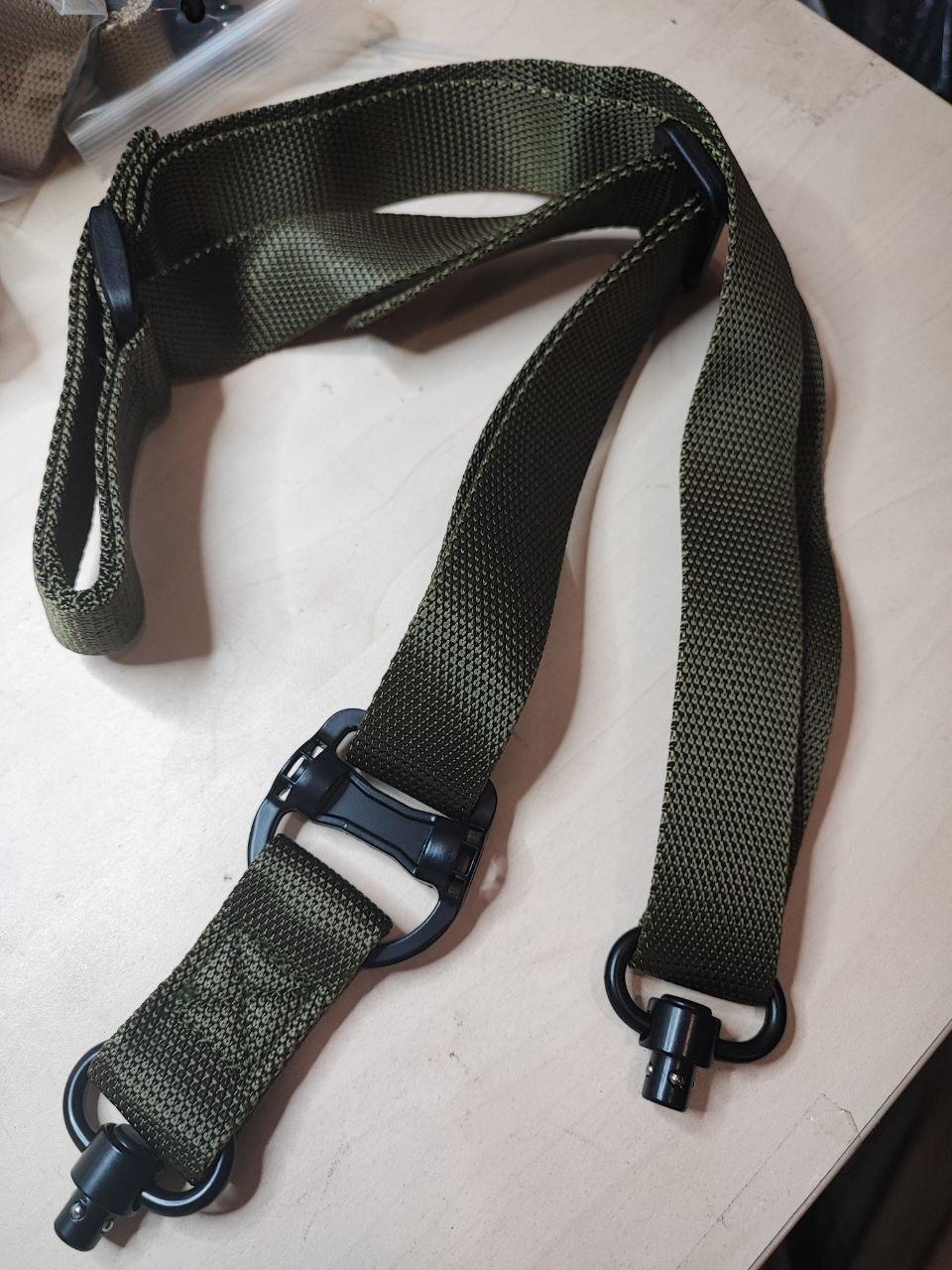 Ремень двухточечный HB-044 MS4 Зеленый/Оливковый (21747329) - фото 2