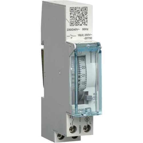 Таймер аналоговый суточный Hager EHN011 DIN резерв 120 часов 230V 16А Белый (32534587)