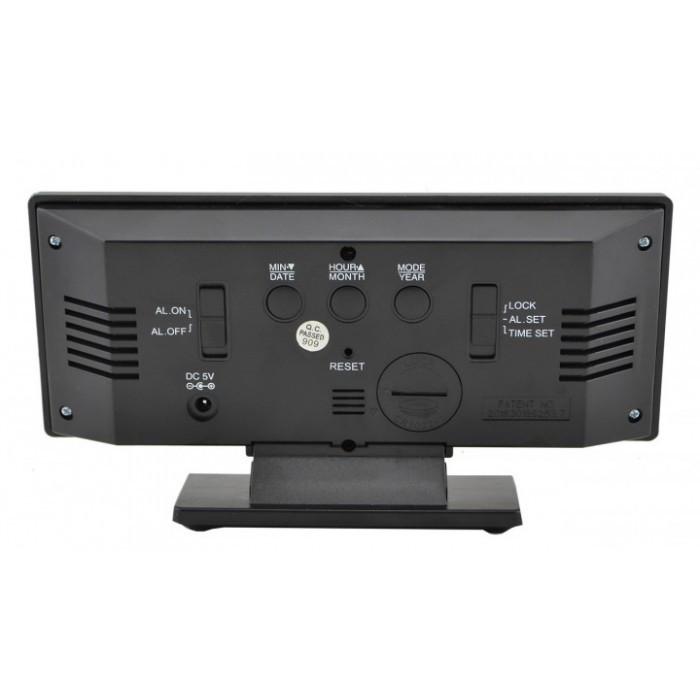 Електронний настільний дзеркальний LED годинник DS-3618L - фото 4