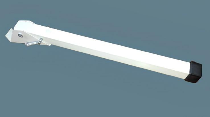 Ніжка-упор для дверей відкидна квадратна підпружинена 250 мм Білий RAL 9016 (37149) - фото 3 Ніжка-упор для дверей відкидна квадратна підпружинена 250 мм Білий RAL 9016 (37149) - фото 3