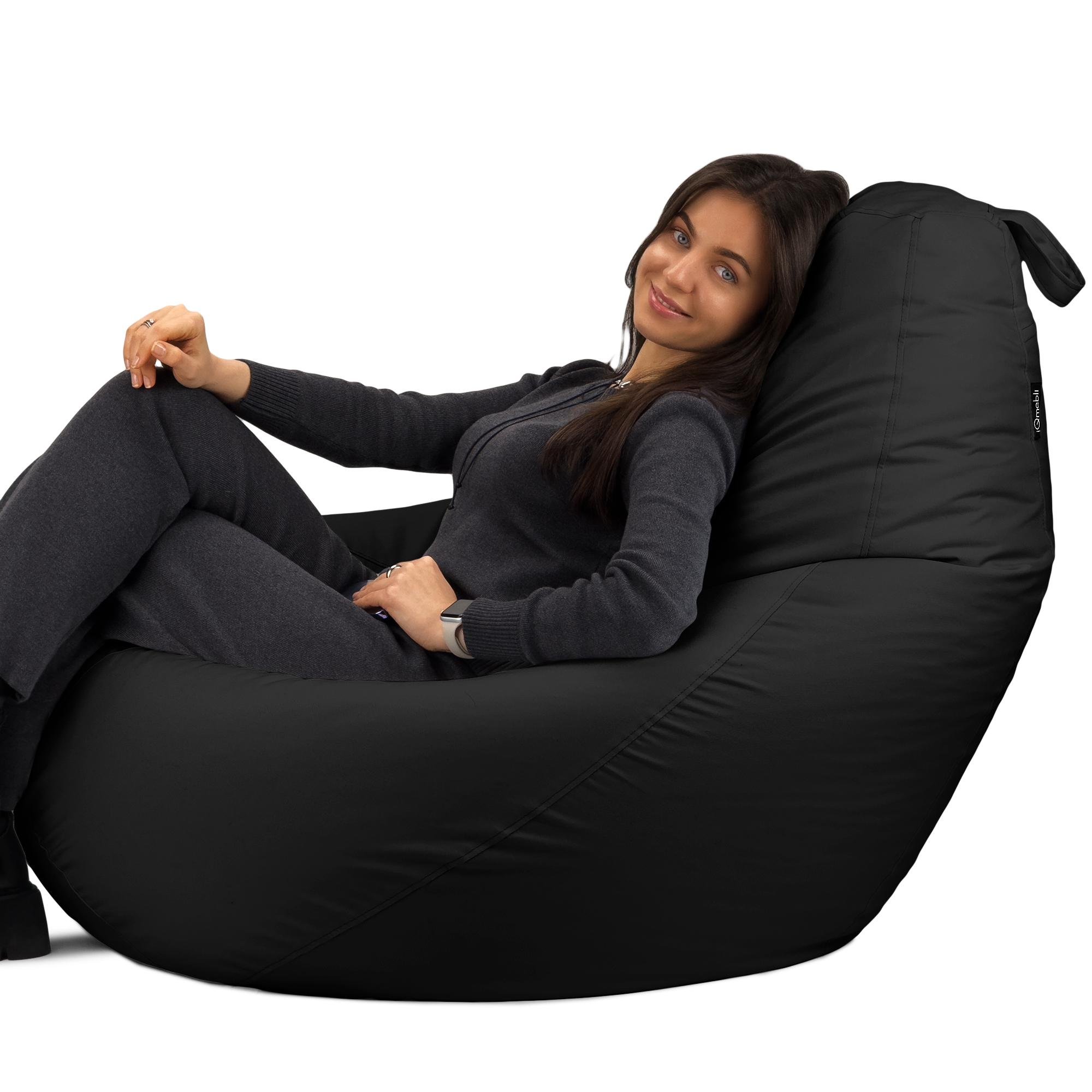 Кресло-мешок Студия Комфорта Груша оксфорд флекс 150х100 см Черный (901230) - фото 6 Кресло-мешок Студия Комфорта Груша оксфорд флекс 150х100 см Черный (901230) - фото 6