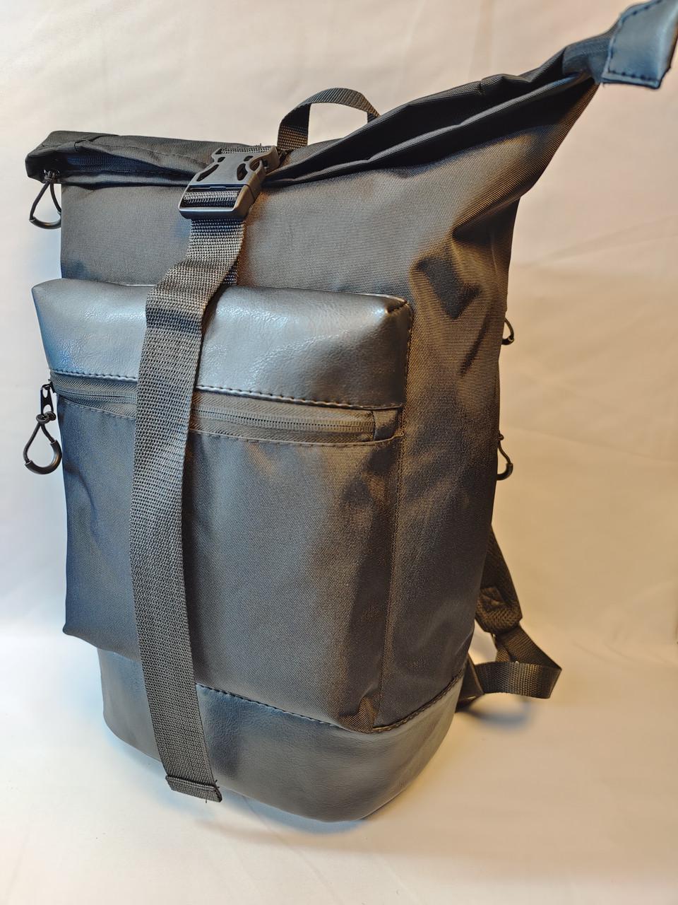 Рюкзак с кожаным дном yka-09-1 Черный (DR015849)