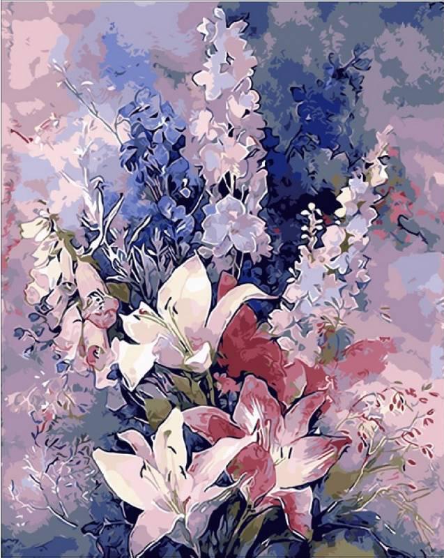 Картина по номерам Mariposa Розовые лилии 40x50 см (Q1445)
