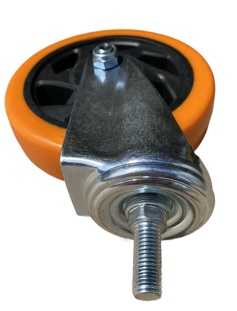 Колесо полиуретановое в поворотном кронштейне с тормозом d 125 мм (2338147190) - фото 2 Колесо полиуретановое в поворотном кронштейне с тормозом d 125 мм (2338147190) - фото 2