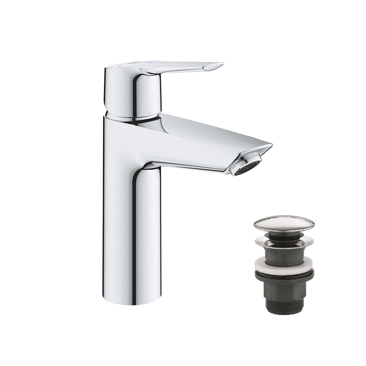 Смеситель для раковины Grohe QuickFix Start M-Size 23746002 с донным клапаном (CV031983)