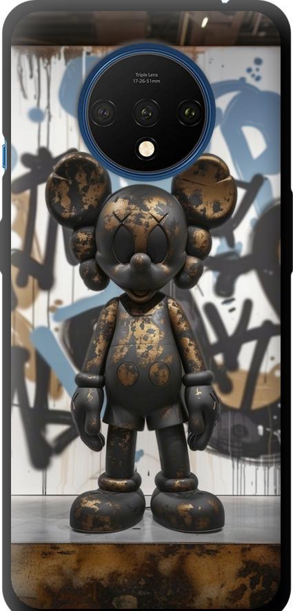 Чехол на OnePlus 7T Bronze kaws v2 (6098b-1809-42517)