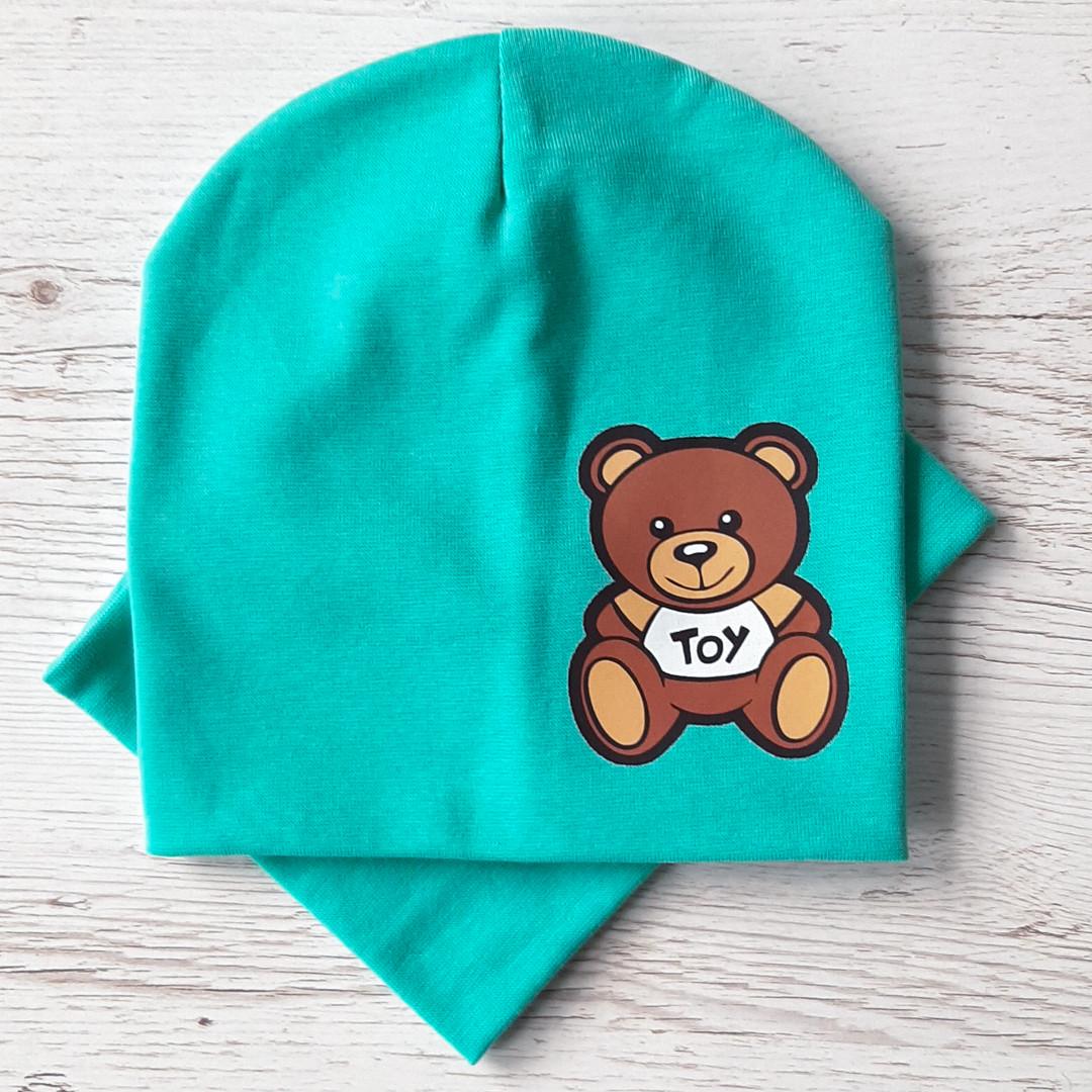 Детская шапка Kahta Kids Hat для мальчика с хомутом 48-52 Бирюзовый (OC-294)