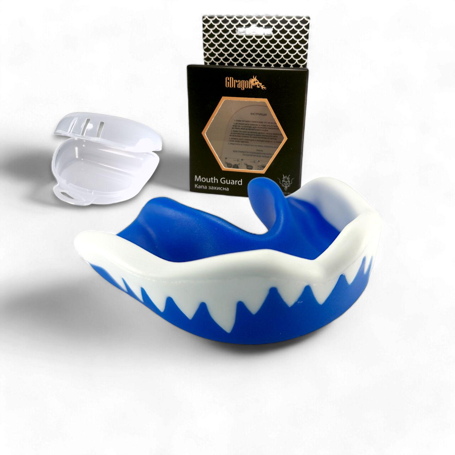 Капа боксерская GDragon BOX Vampire подростковая/взрослая Синий (1_2_М_3) - фото 2