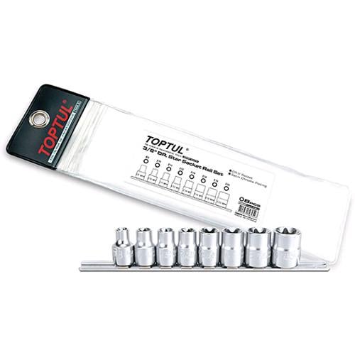 Набор головок торцевых TORX Toptul 3/8" 8 ед. Хром (147-112-GAAG0802)