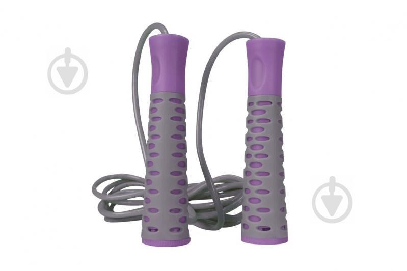 Скакалка PowerPlay 4206 Cіро-фіолетова