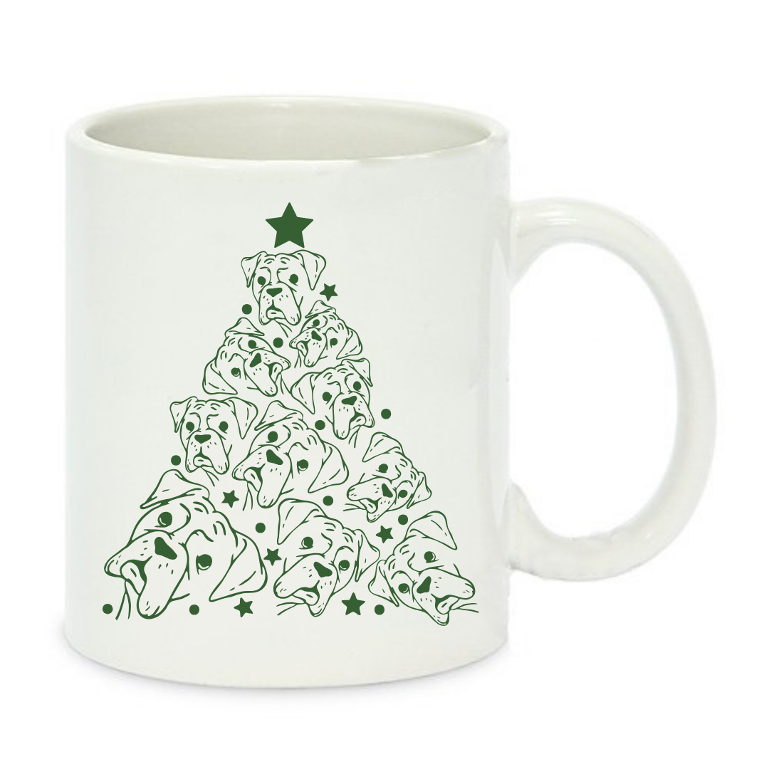 Чашка с принтом Елка 330 мл Белый (001199)