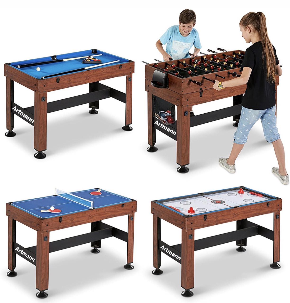 Стіл ігровий SANTOS 121х62х90см Artmann для дому/чгромадського закладу 4в1 - фото 2 Стіл ігровий SANTOS 121х62х90см Artmann для дому/чгромадського закладу 4в1 - фото 2