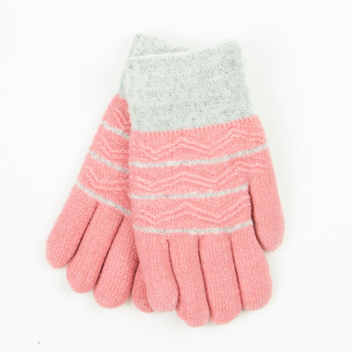 Зимние перчатки для мальчиков на 3-5 лет 19-7-56 Розовый