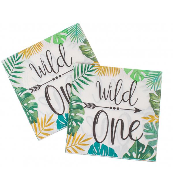 Салфетки праздничные Wild one 16 шт. 33х33 см (51185)