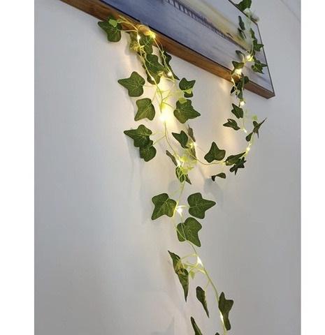 Плющ искусственный декоративный для отделки интерьера с LED-подсветкой 25 м Зеленый - фото 13 Плющ искусственный декоративный для отделки интерьера с LED-подсветкой 25 м Зеленый - фото 13