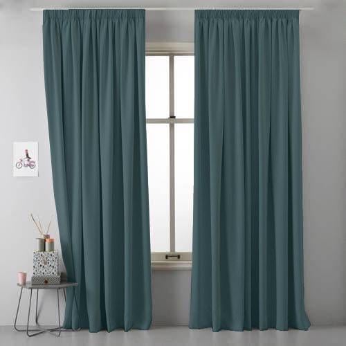 Комплект штор Academy Gardin Економ 250х255 см 2 шт. Попелясто-синій