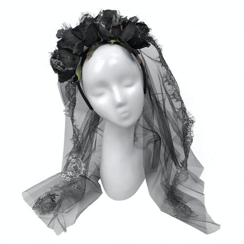 Обруч Black Roses AJOUR SETA Decor 20-857BLK