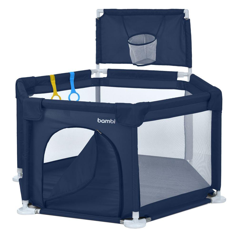 Манеж Bambi MR 1340-BL на застежке-молнии Oxford 150D Синий (30408470)