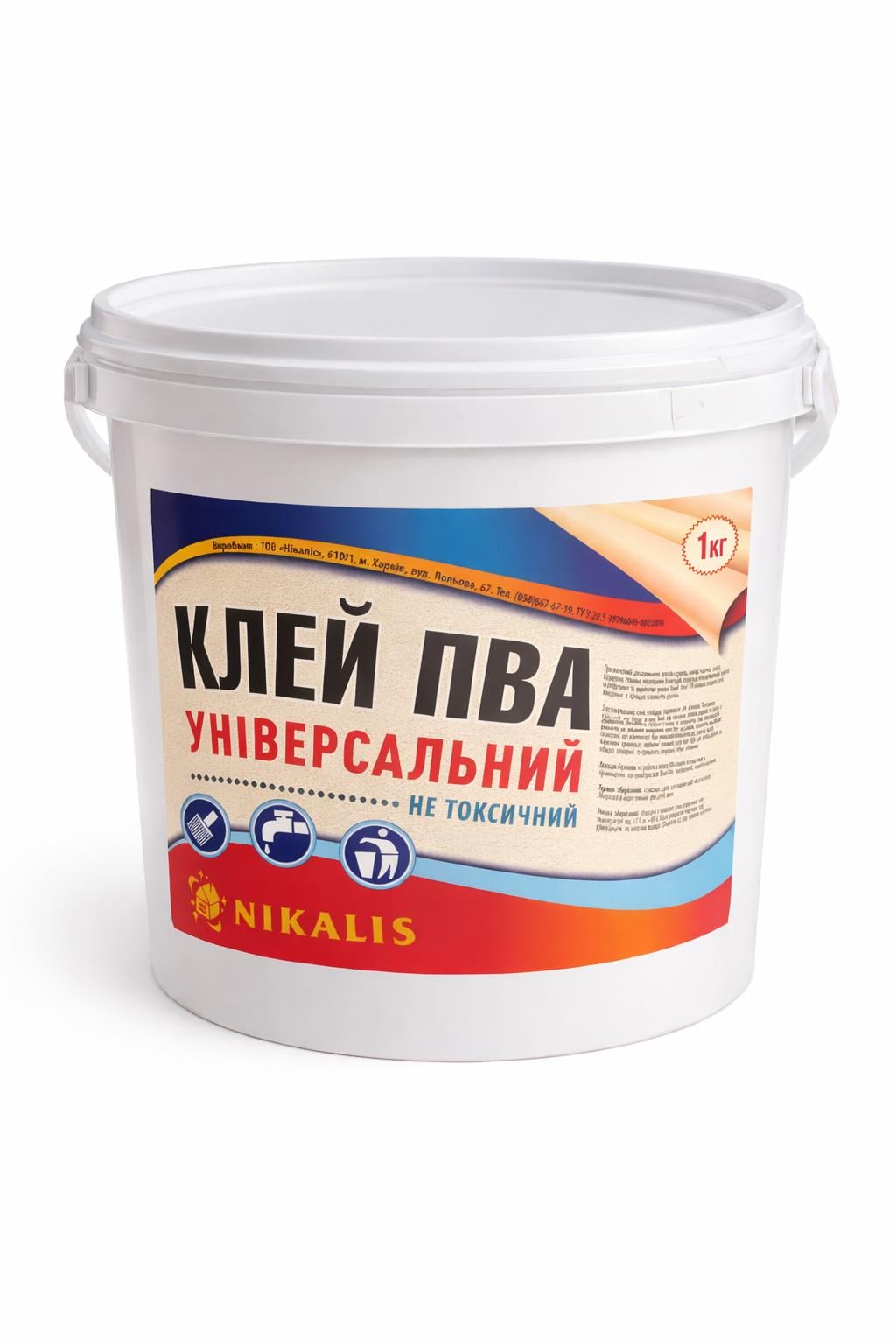 Клей ПВА строительный Nikalis 1 кг (14749045)