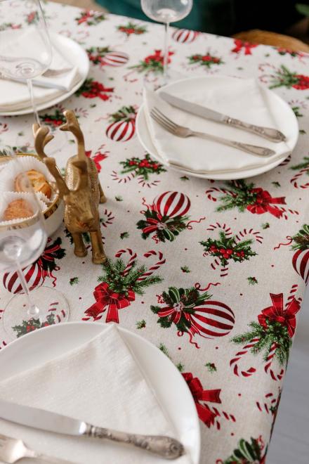 Скатертина Прованс Stripe Balls 180x136 см (42164) - фото 7 Скатертина Прованс Stripe Balls 180x136 см (42164) - фото 7