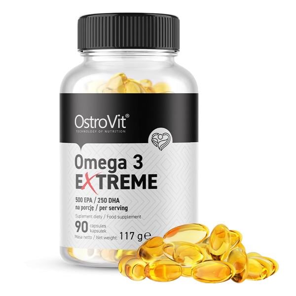 Жирные кислоты OstroVit Omega 3 Extreme 90 капсул