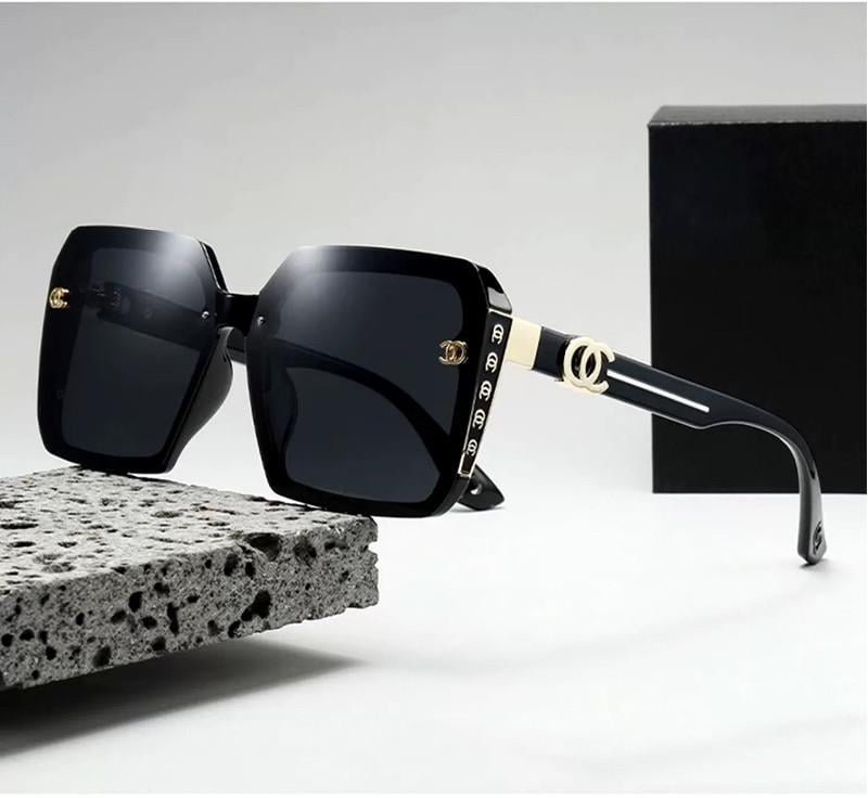 Солнцезащитные очки винтажные sun glasses BMQ 7731 Black (34969004)